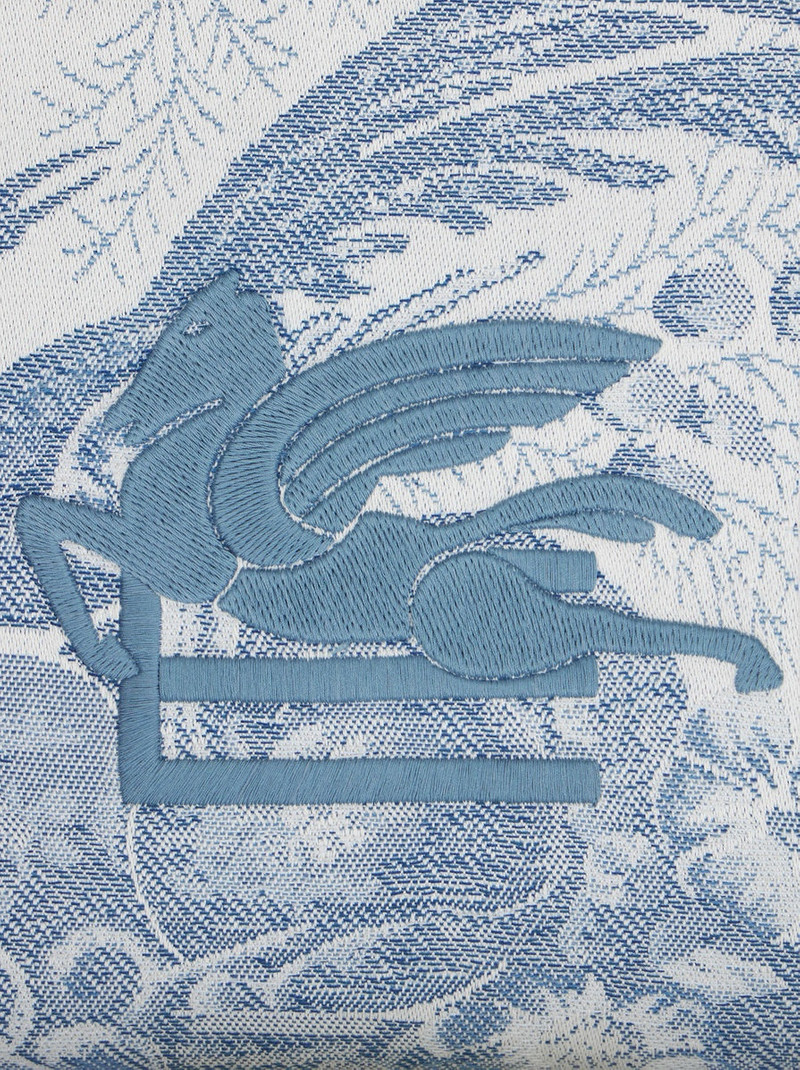 MEDIUM DENIM JACQUARD LOVE TROTTER BAG 6