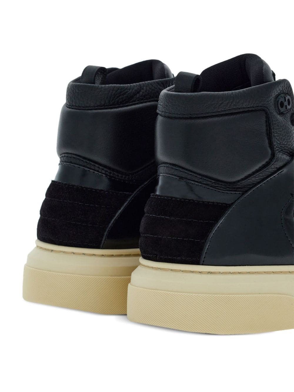 logo-debossed hi-top sneakers - 4