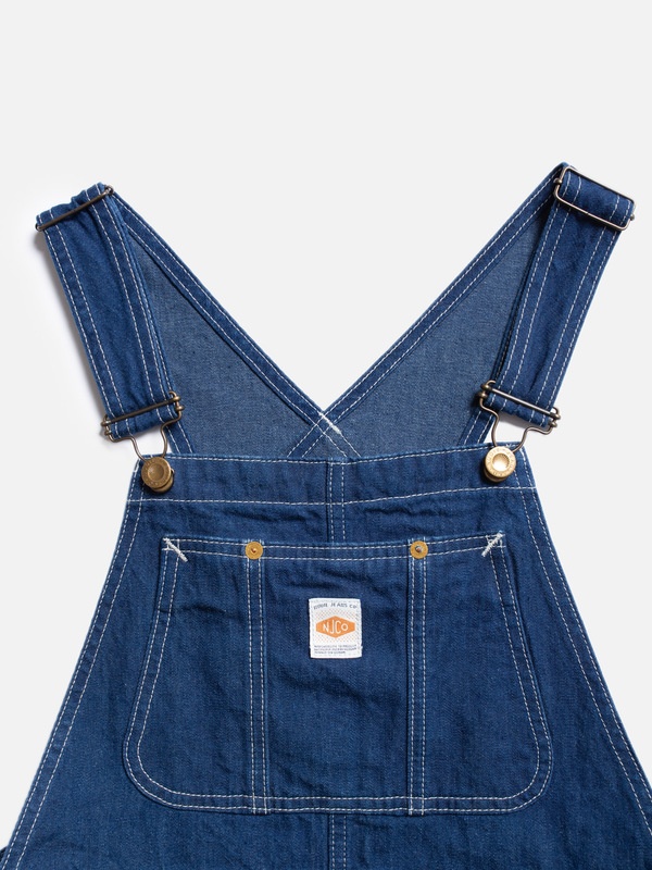 Inger Utility Denim Dungarees Dress Blue - 6