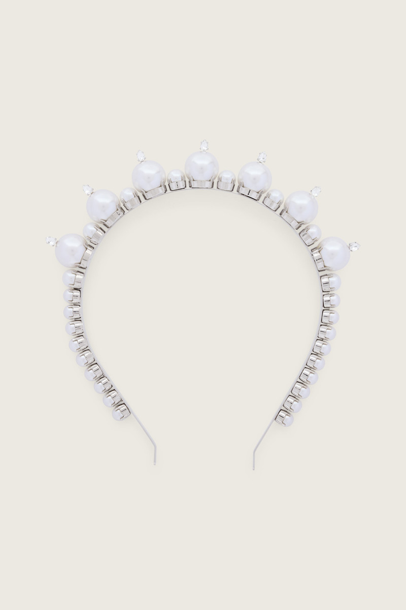 Pearl & Crystal Tiara Hairband 1