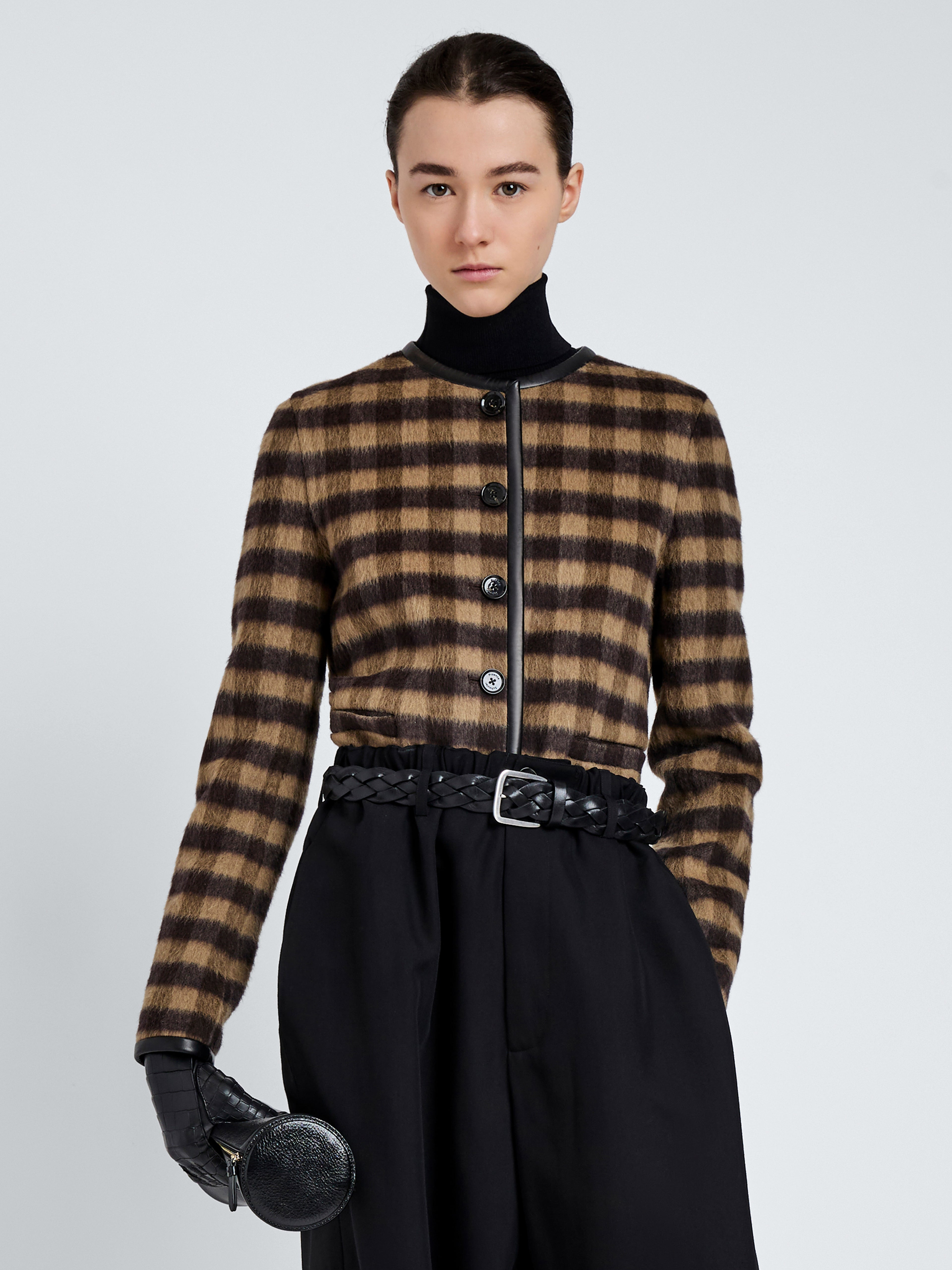 Helene Jacket in Plaid Double Face Cashmere - 2