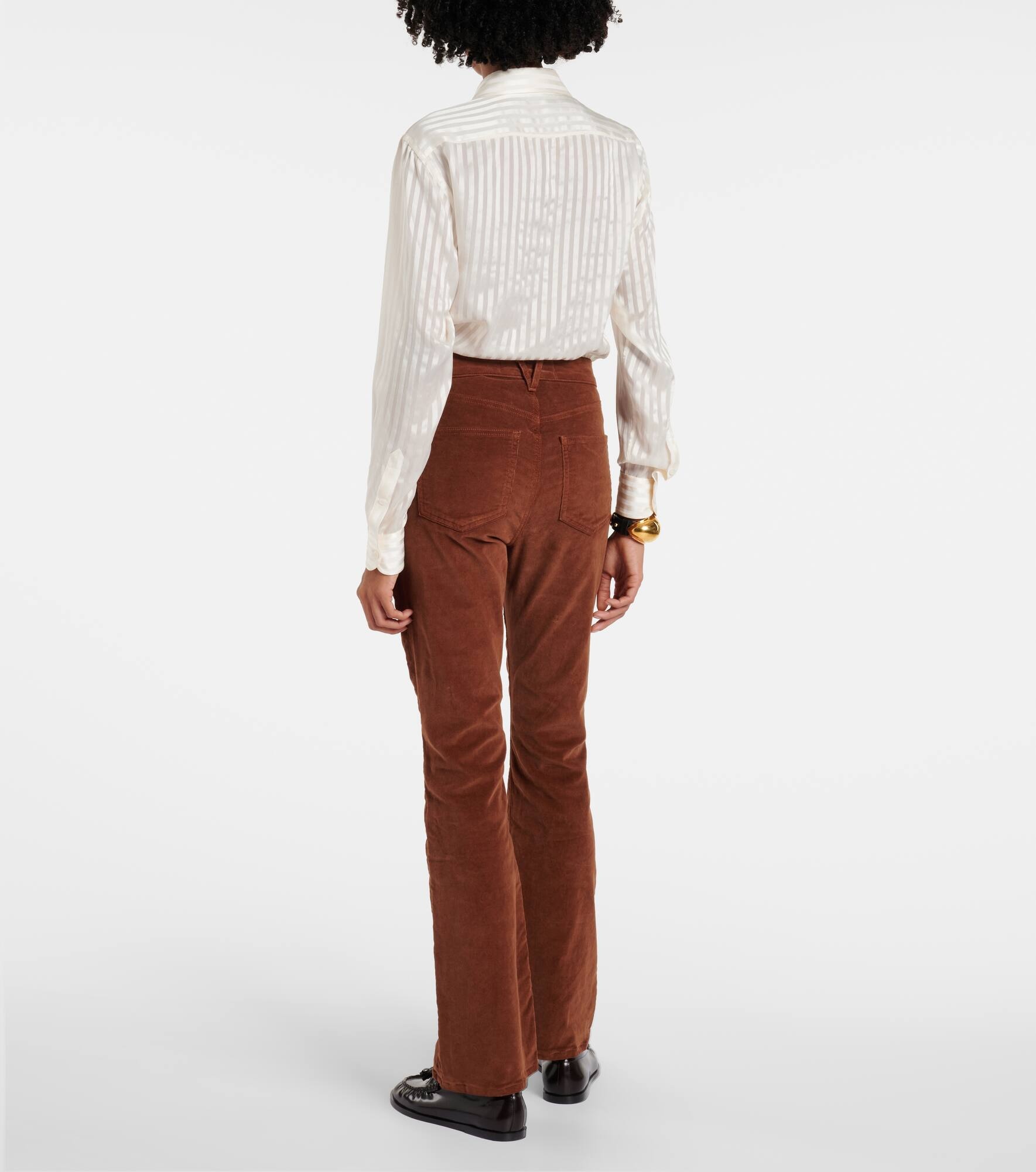Cameron cotton corduroy flared pants - 3