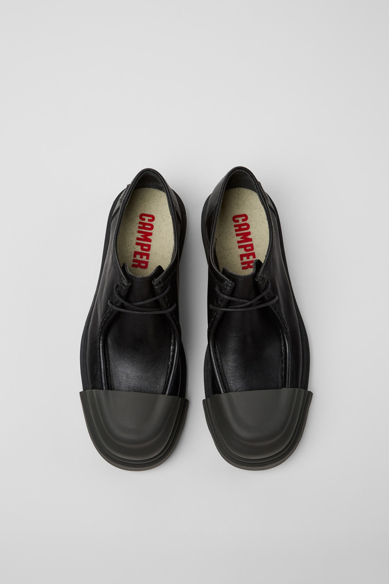 Black Leather Men's Shoe. 4