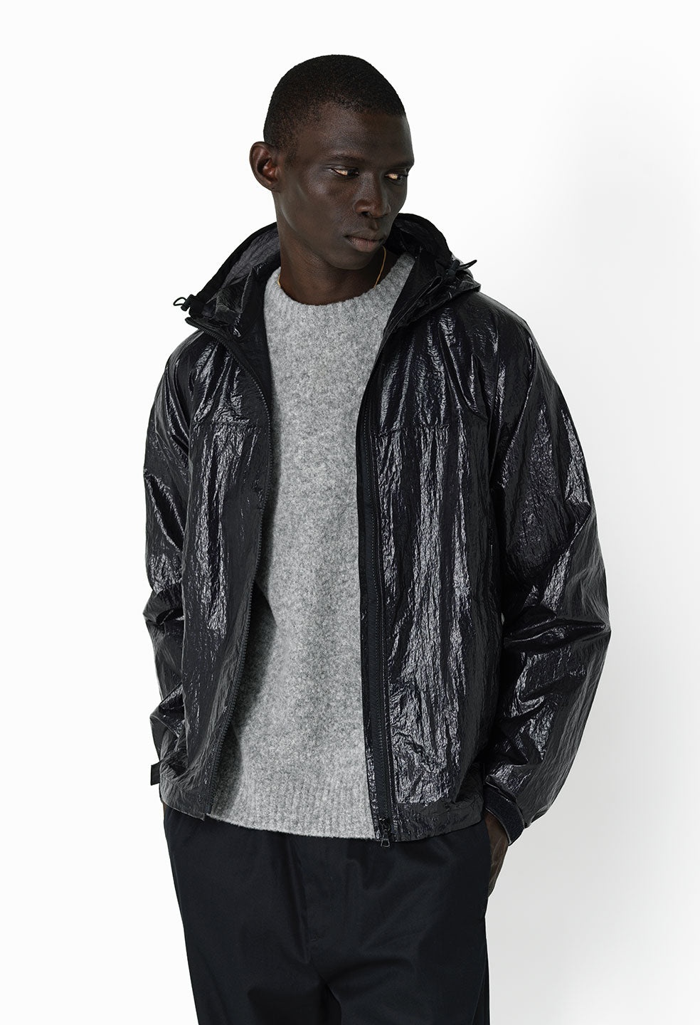 COATED NYLON ANORAK - 2