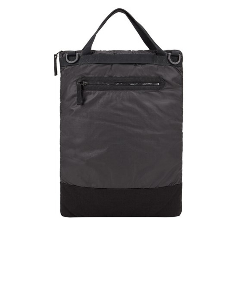 Stone Island 90970 MUSSOLA GOMMATA CANVAS BLACK outlook