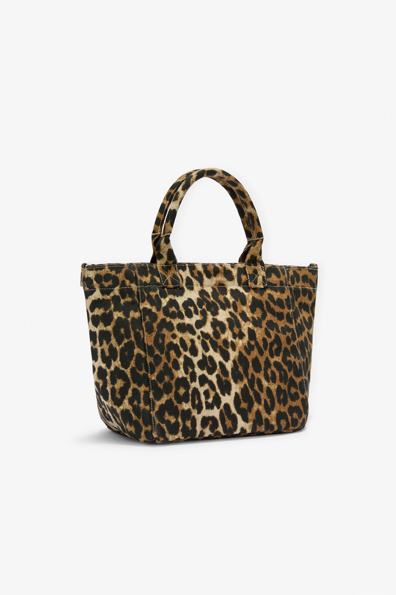 GANNI GANNI X DISNEY DAISY DUCK LEOPARD SMALL TOTE outlook