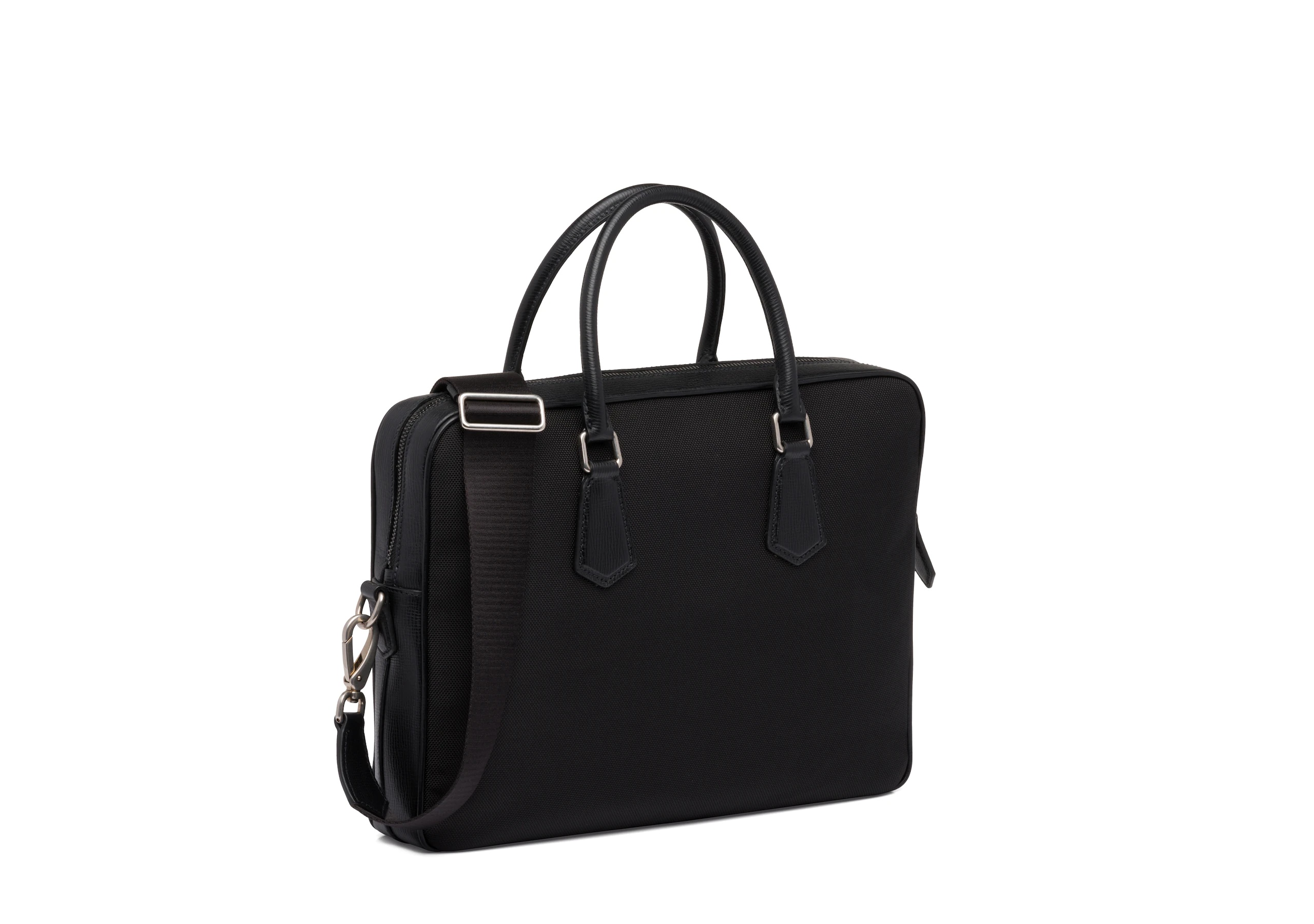 Craven
St James Leather Tech Laptop Bag Black - 2