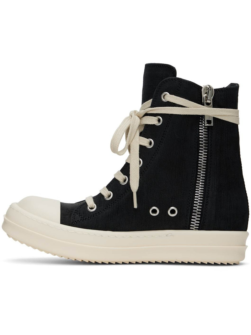 Black Hollywood Bull Leather Sneakers 3