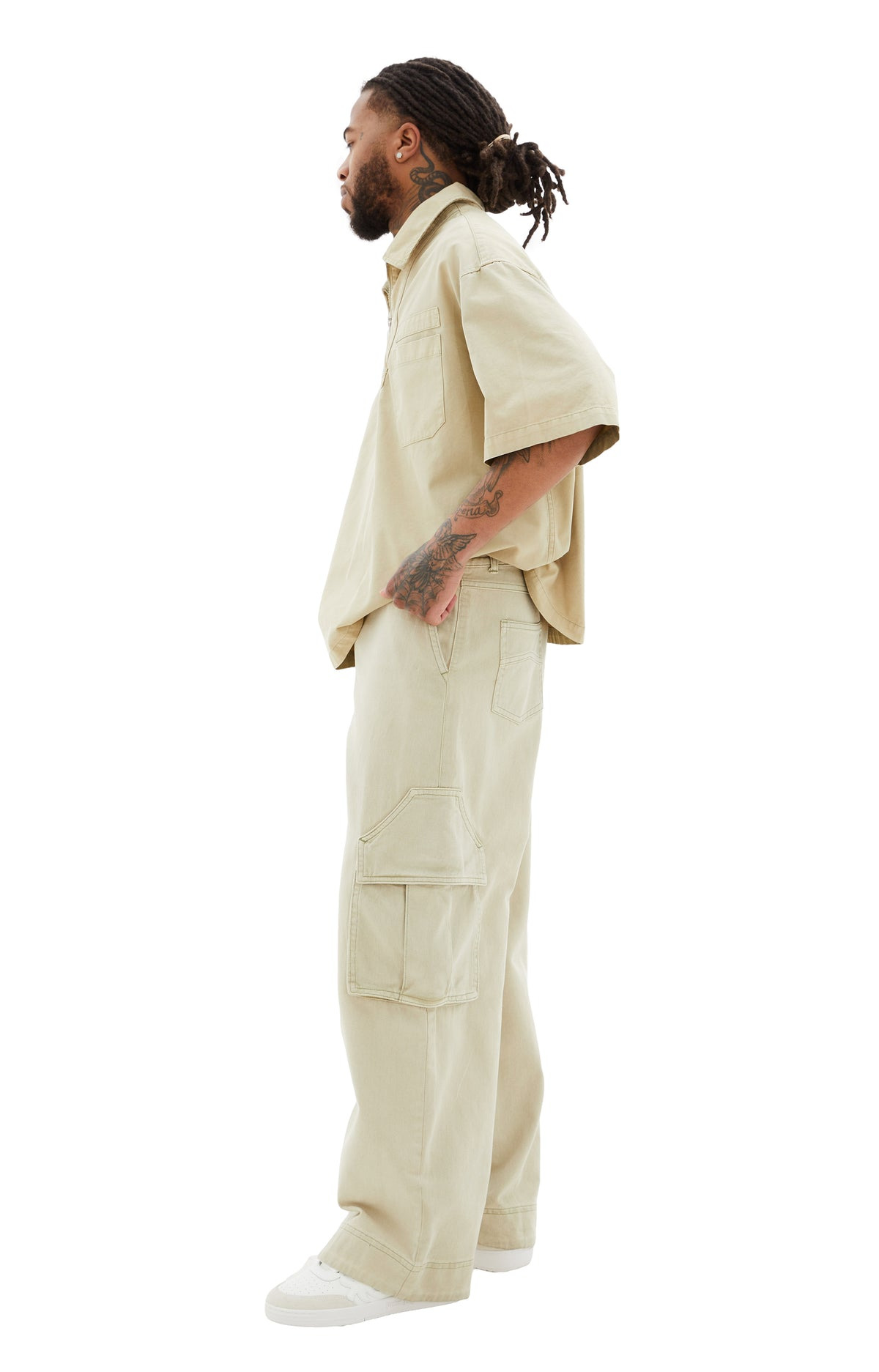 PARTA SPRAY CARGO PANTS (BEIGE) - 2