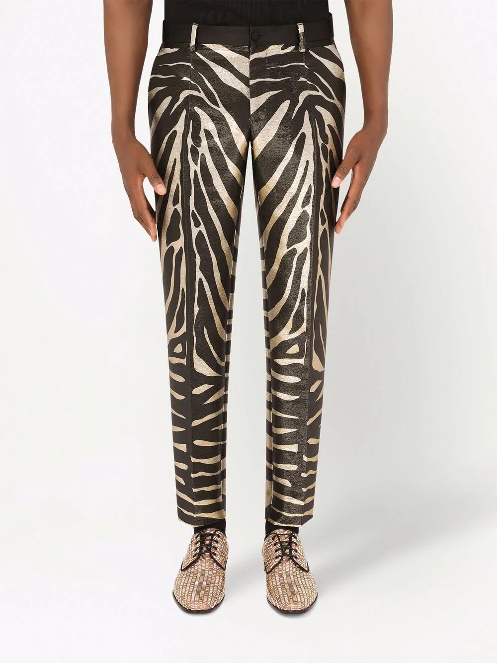 zebra print trousers - 3