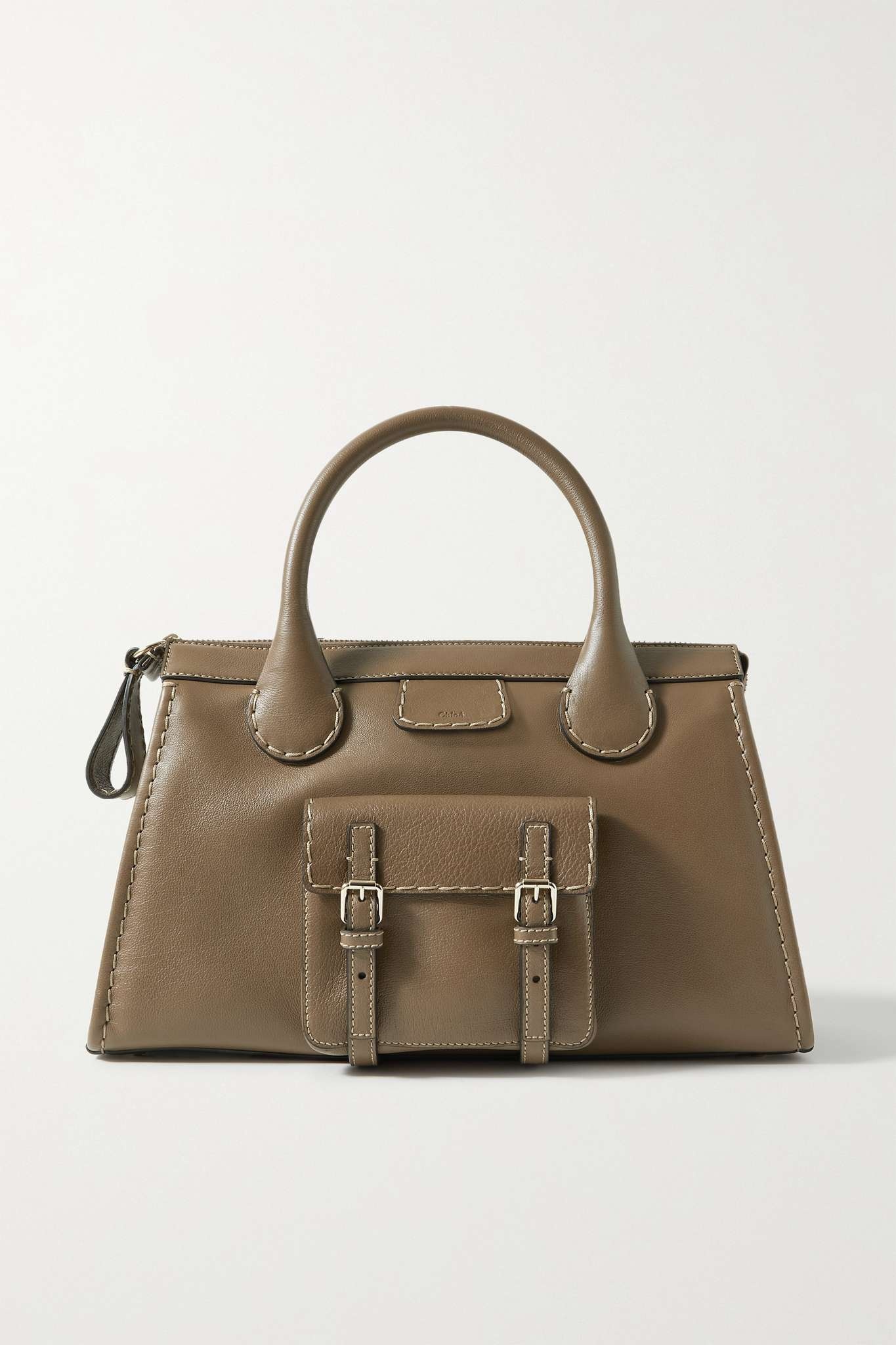 Edith medium leather tote - 1