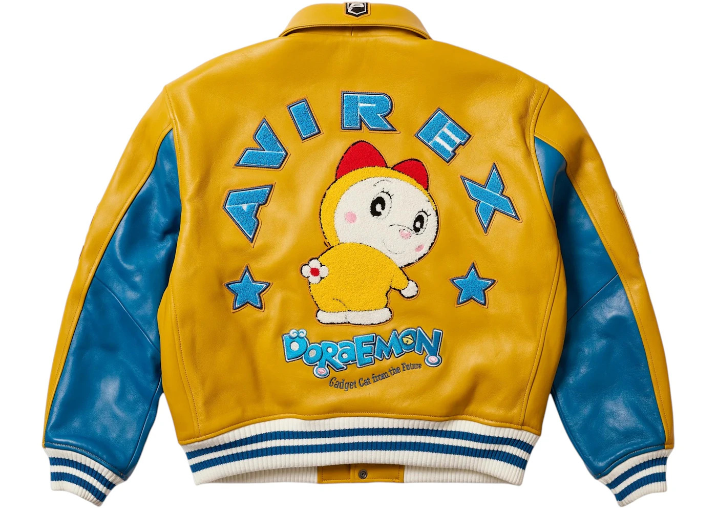 Palace Doraemon Avirex Jacket Yellow - 2