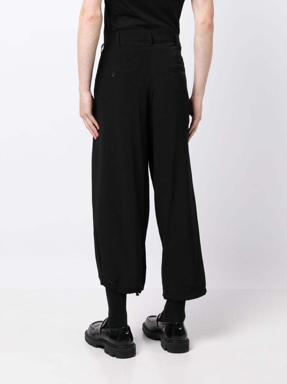 asymmetric cropped trousers - 4