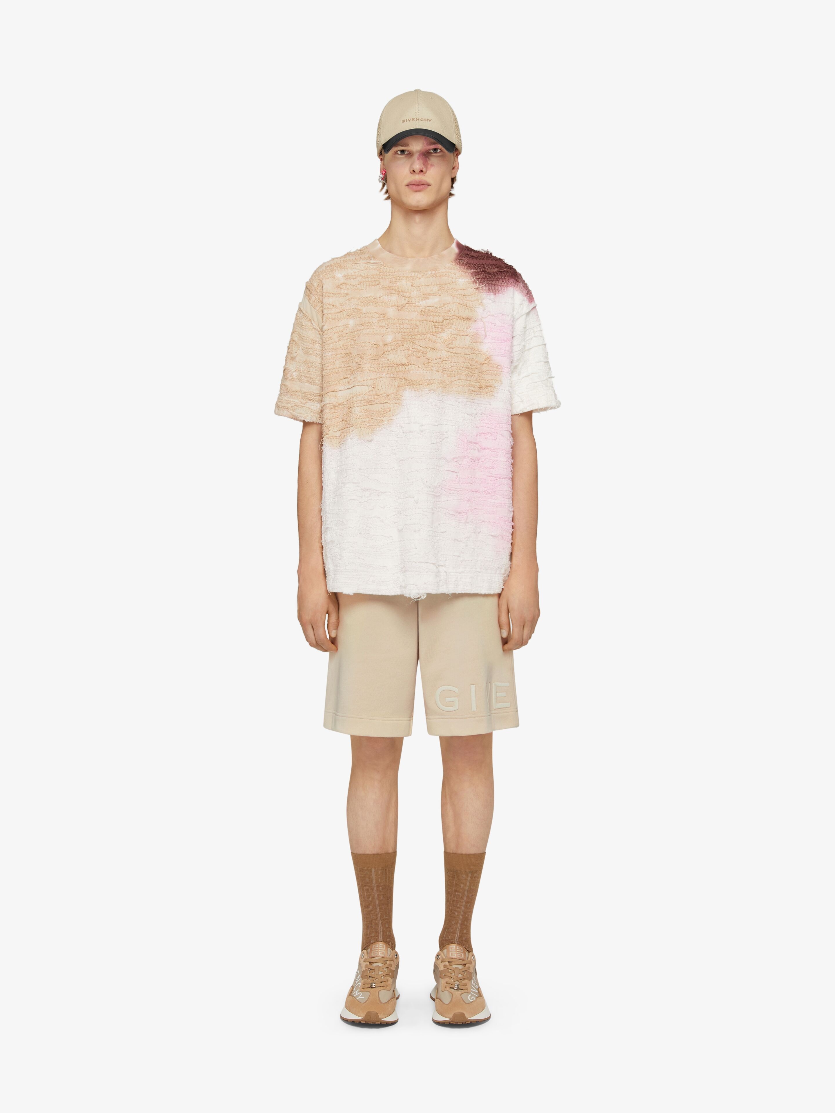 BERMUDA SHORTS IN EMBROIDERED FLEECE - 2