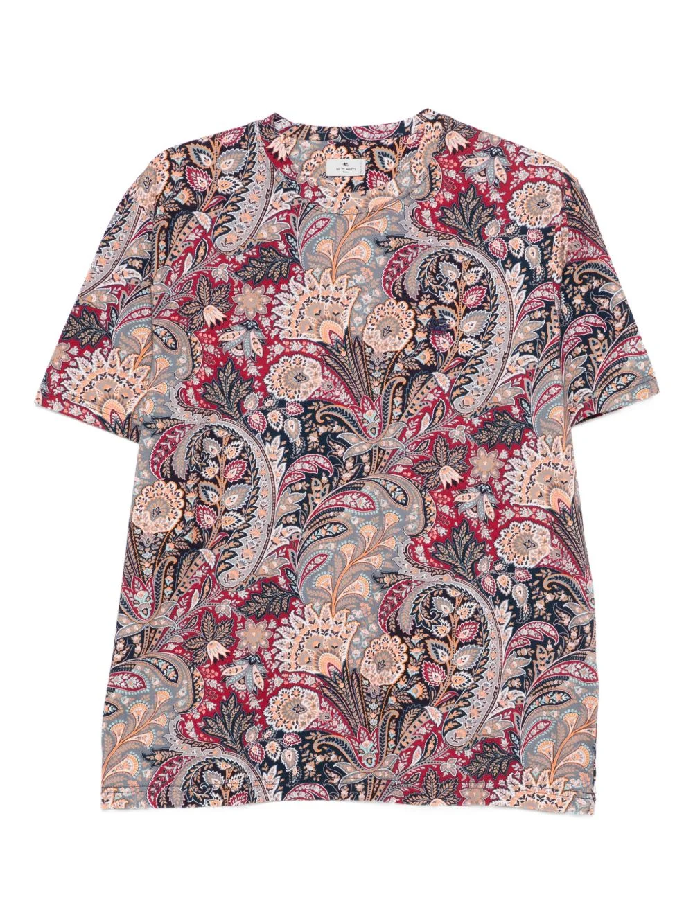 paisley-print T-shirt - 1