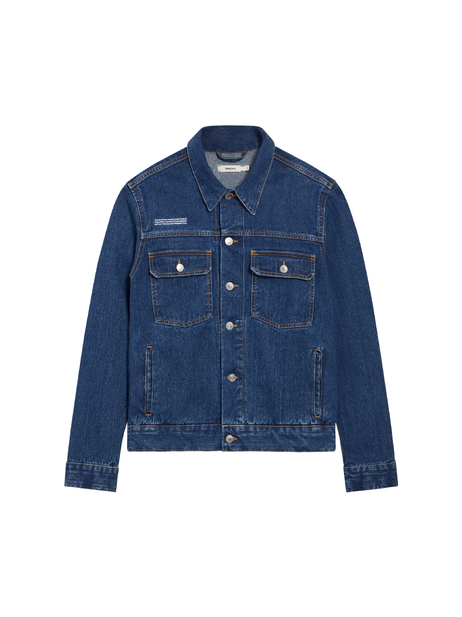 Mens Nettle Denim Jacket - Mid Wash - 1