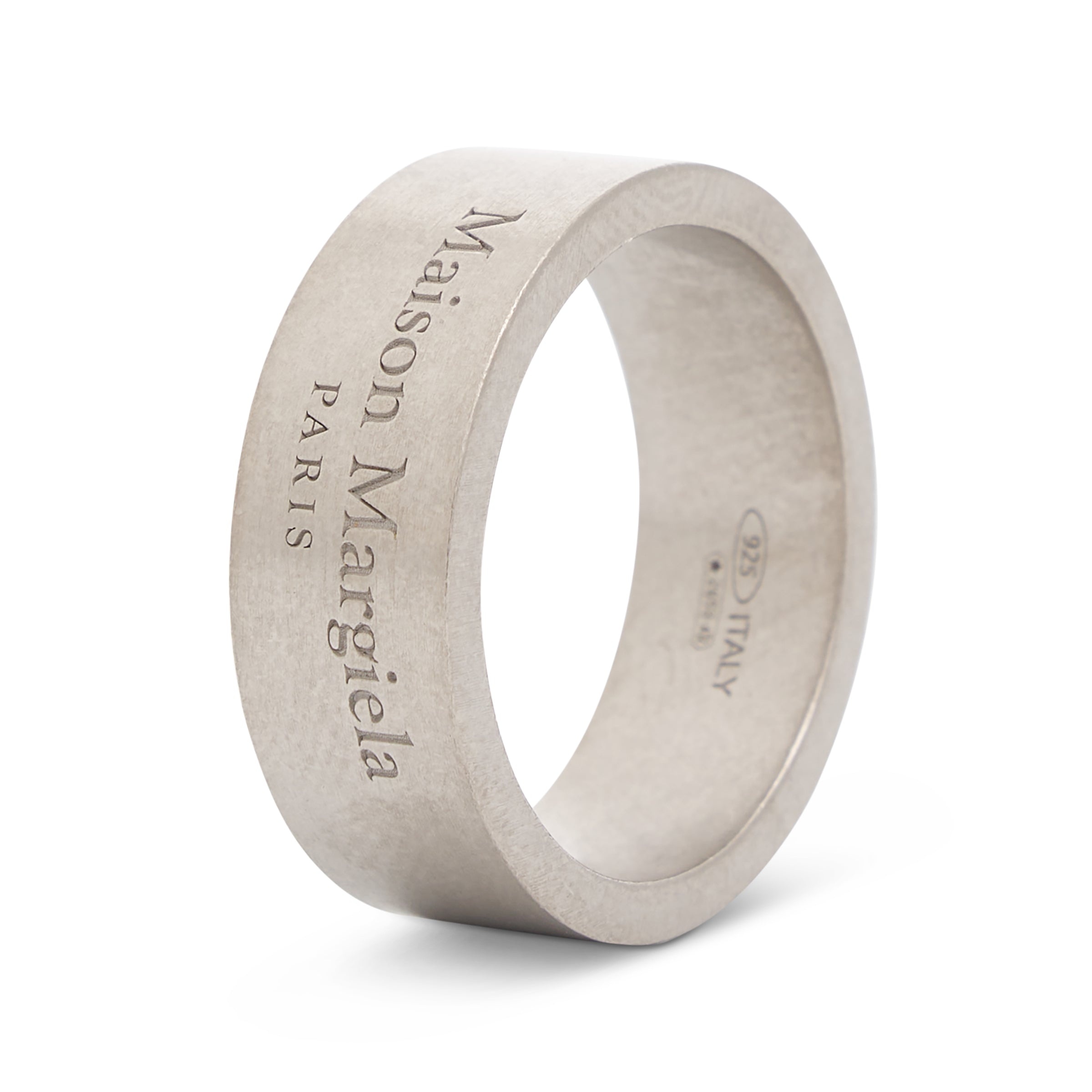 Etched Logo Ring in Silver - 3
