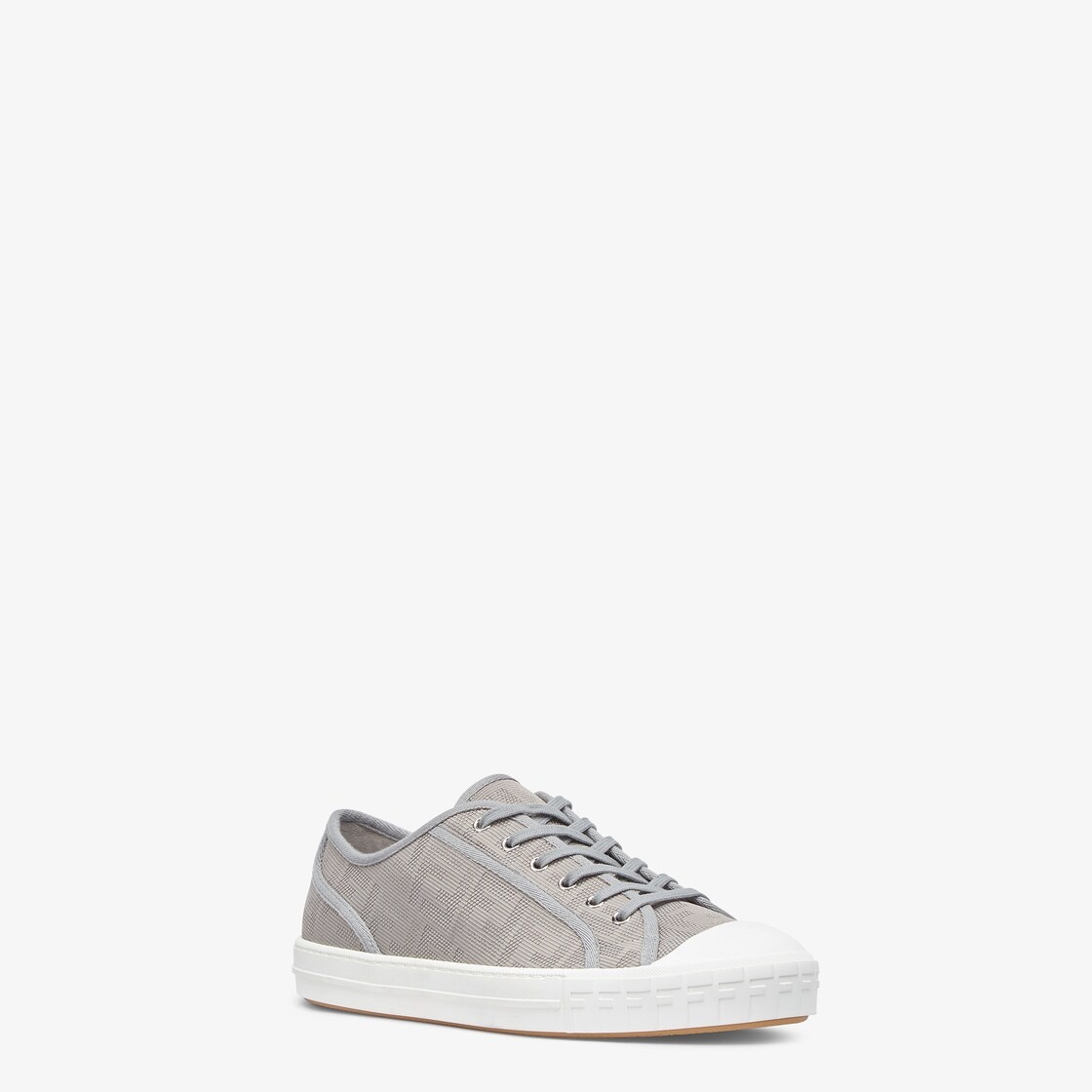 Gray fabric low-tops - 2