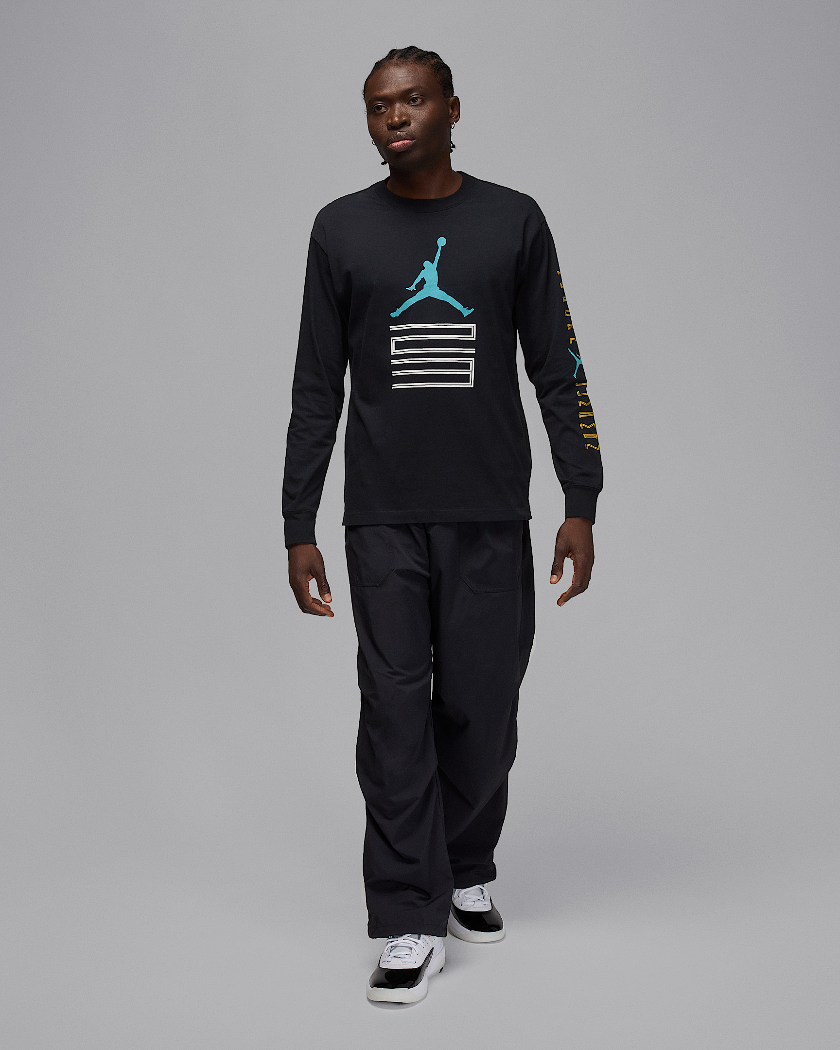 Jordan Brooklyn Men's AJ11 Graphic Long-Sleeve T-Shirt - 6