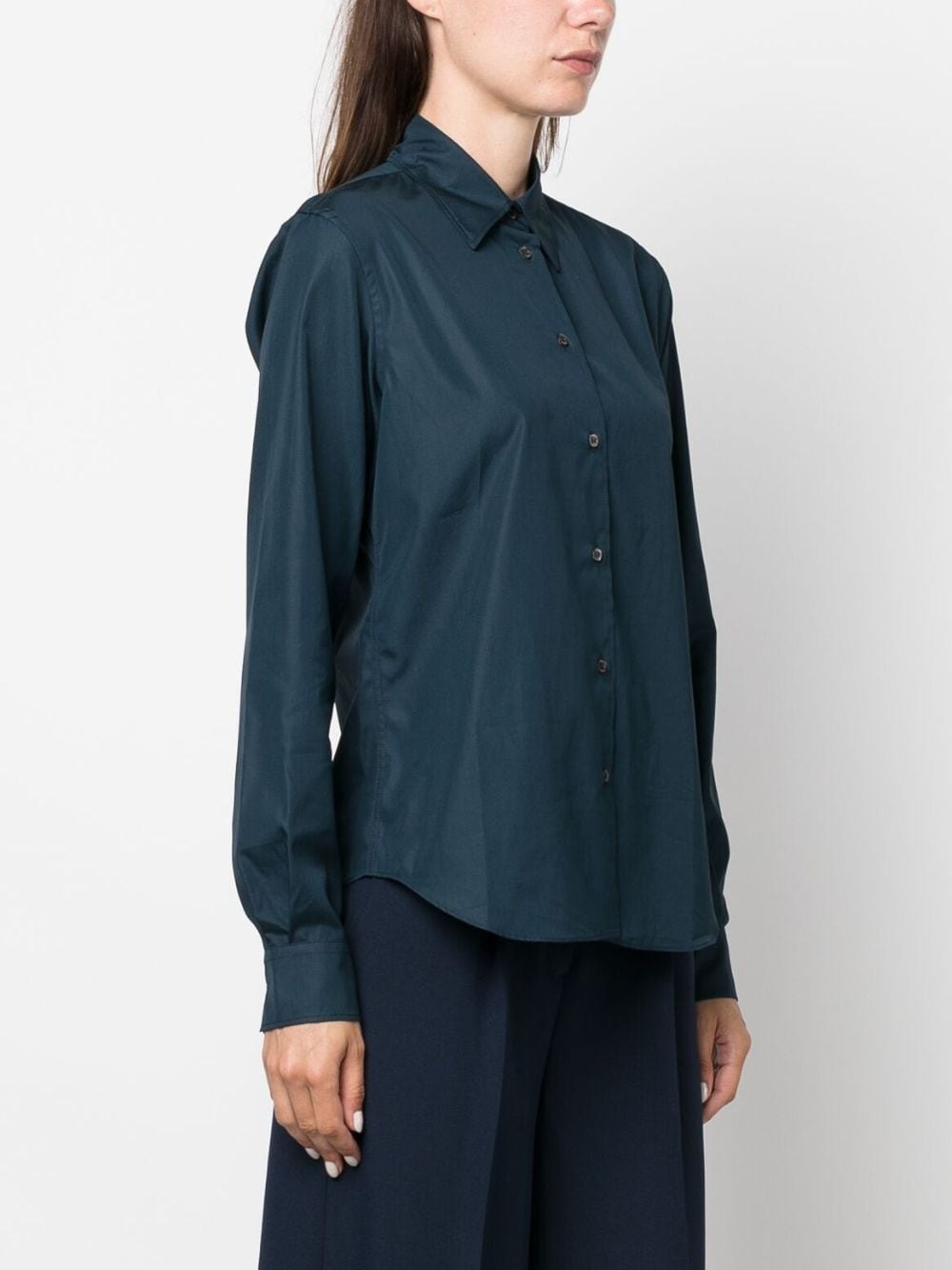 long-sleeved button-up shirt - 3