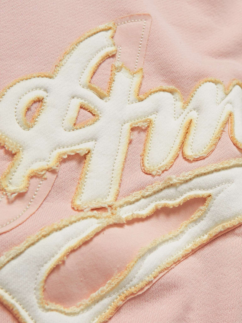 Logo-Appliquéd Distressed Cotton-Jersey Sweatshirt 3