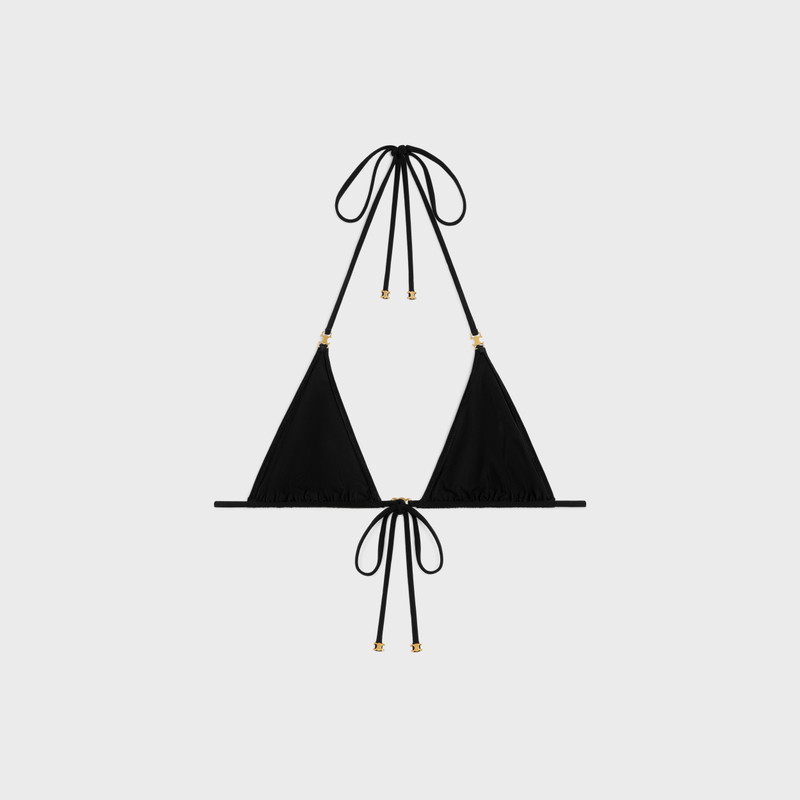 CELINE triomphe triangle top in matte jersey outlook