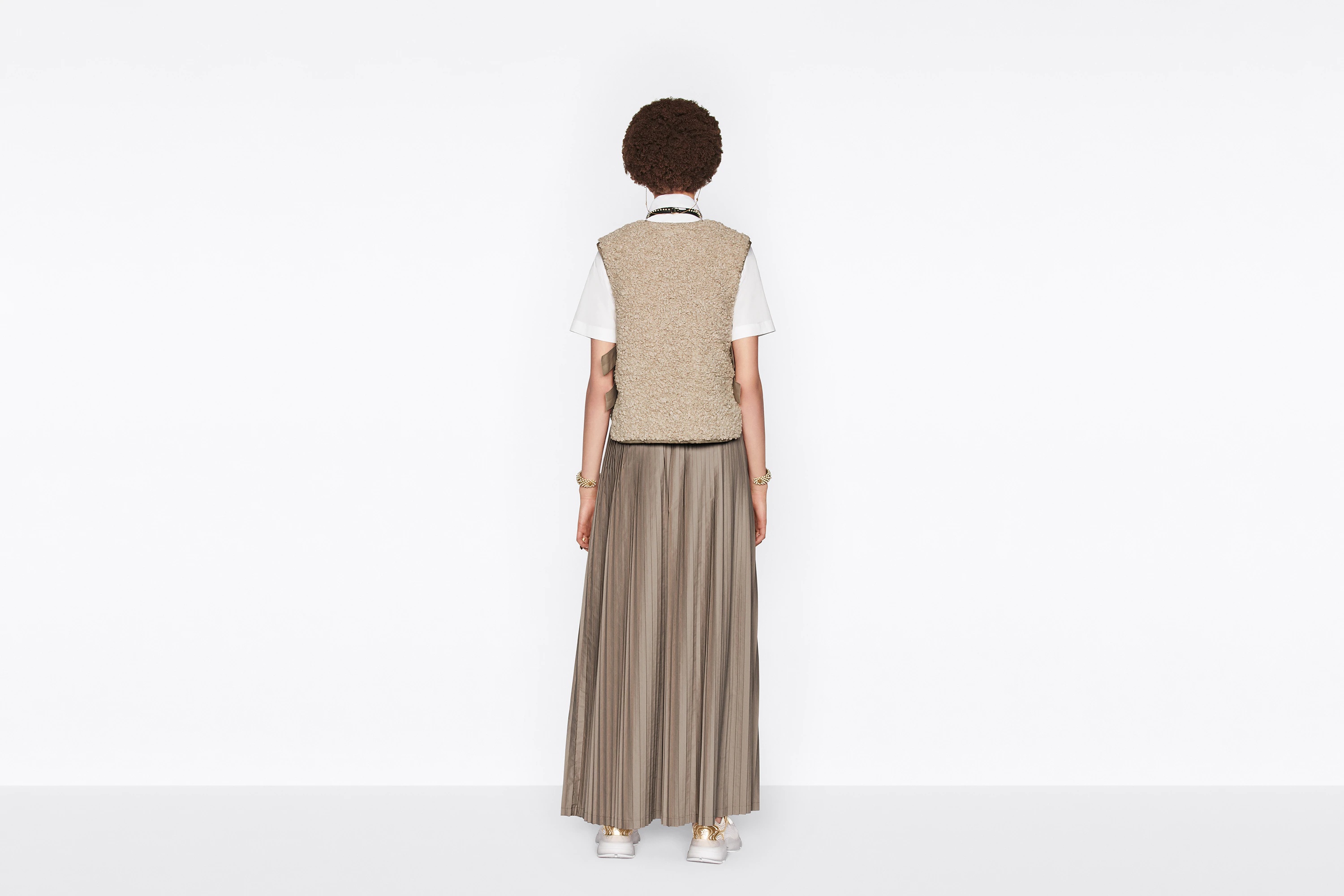Macrocannage Reversible Sleeveless Vest - 8