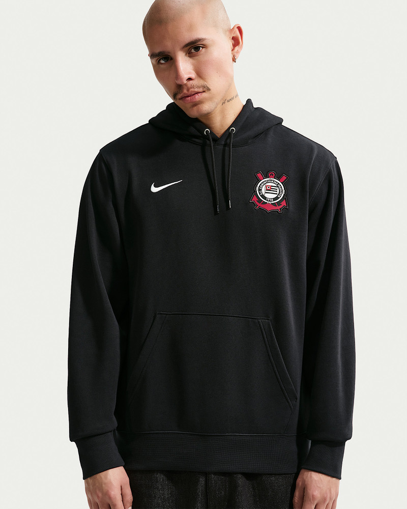 S.C. Corinthians Club Men's Nike Soccer French Terry Pullover Hoodie 1