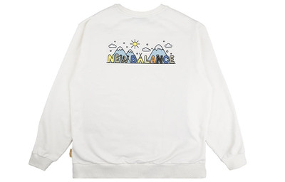 New Balance New Balance x JHI Crossover Cartoon Printing Casual Round Neck Pullover White NCA89073-IV outlook