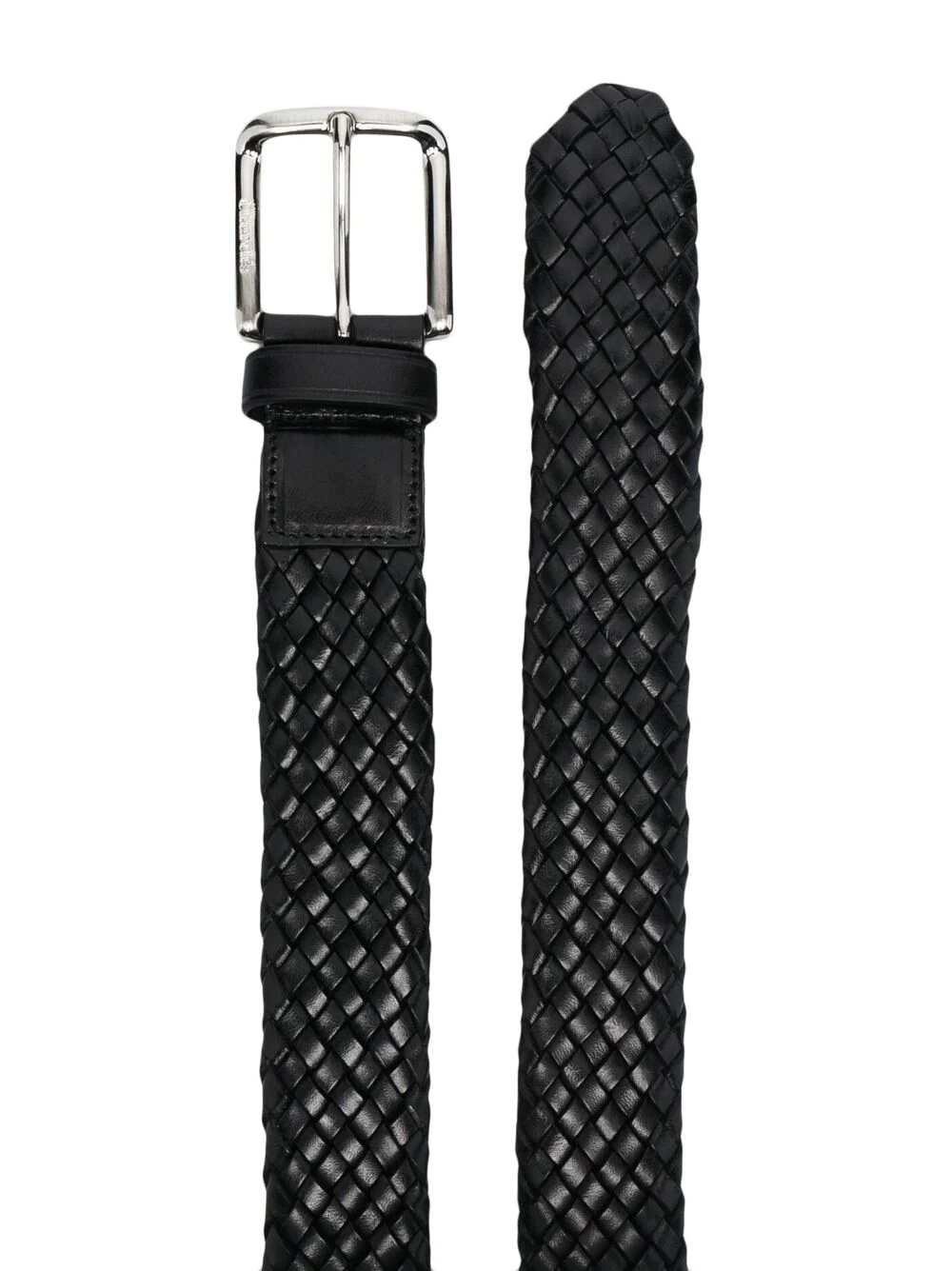 square buckle woven belt - 2