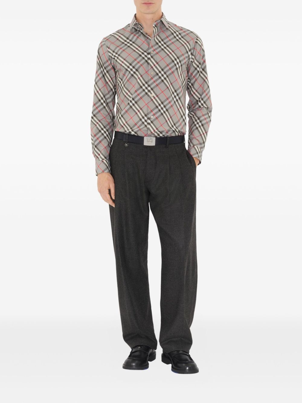 checked cotton shirt - 2