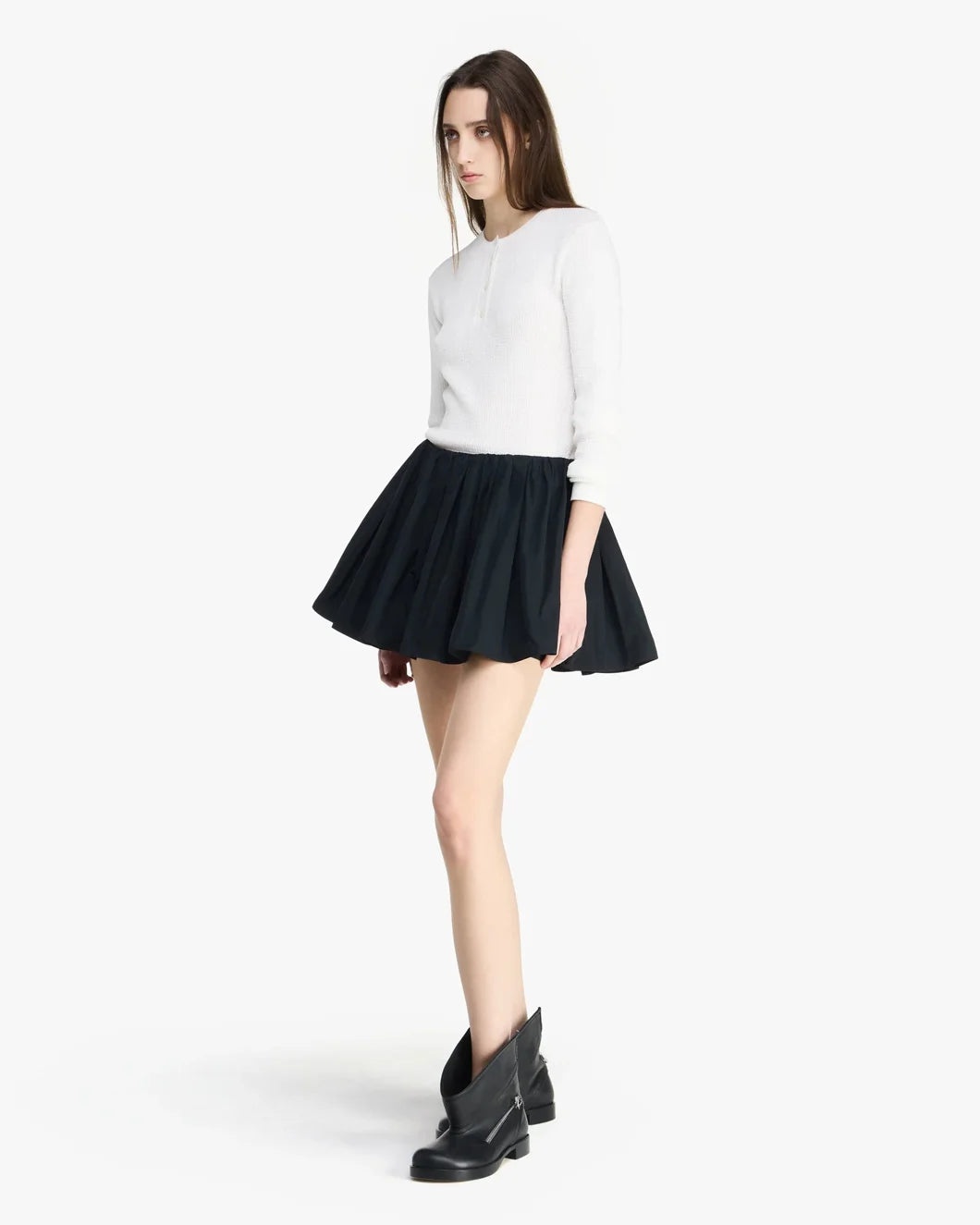 GATHERED CIRCLE SKORT - 3
