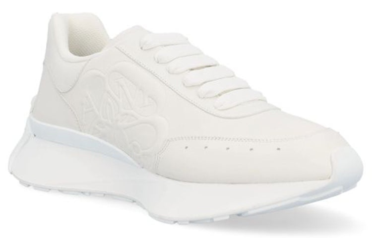 Alexander McQueen Sprint Runner Leather Sneakers 'Beige White' 688548WIC949000 - 2