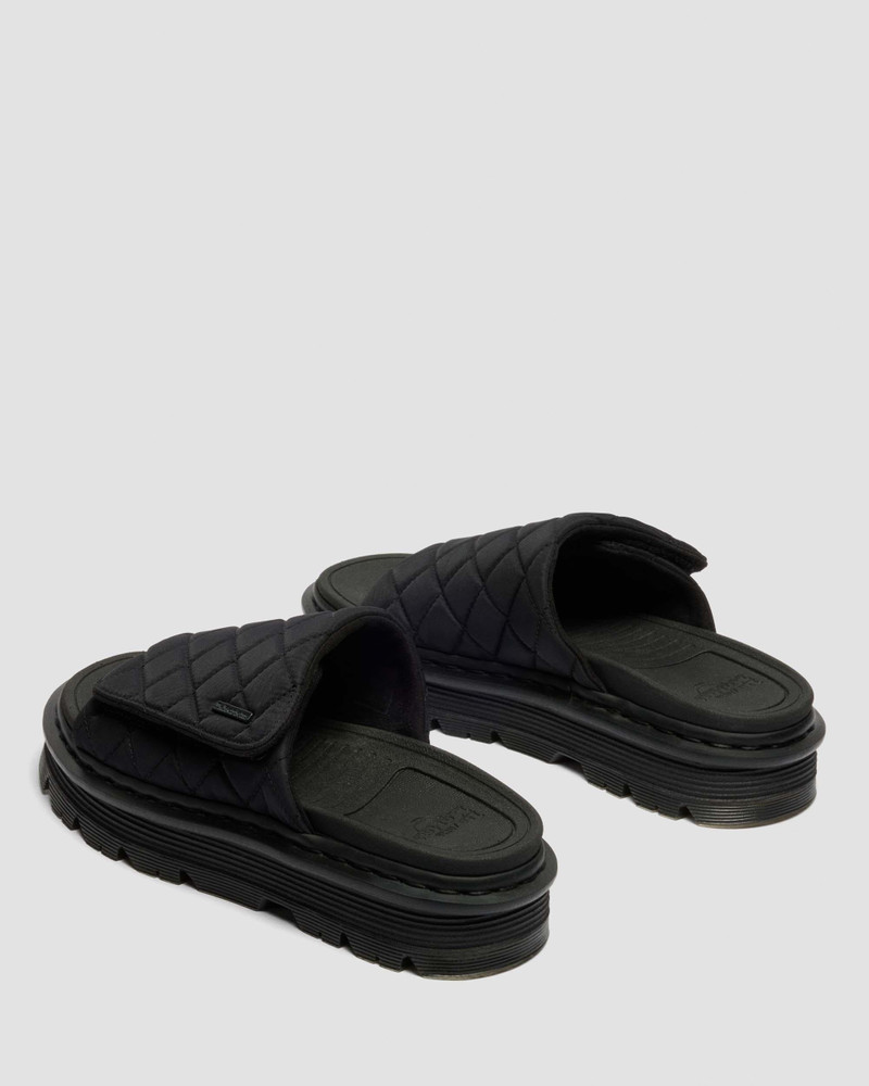 Zebzag Slides Quilted Canvas Strap Platform Slides 9
