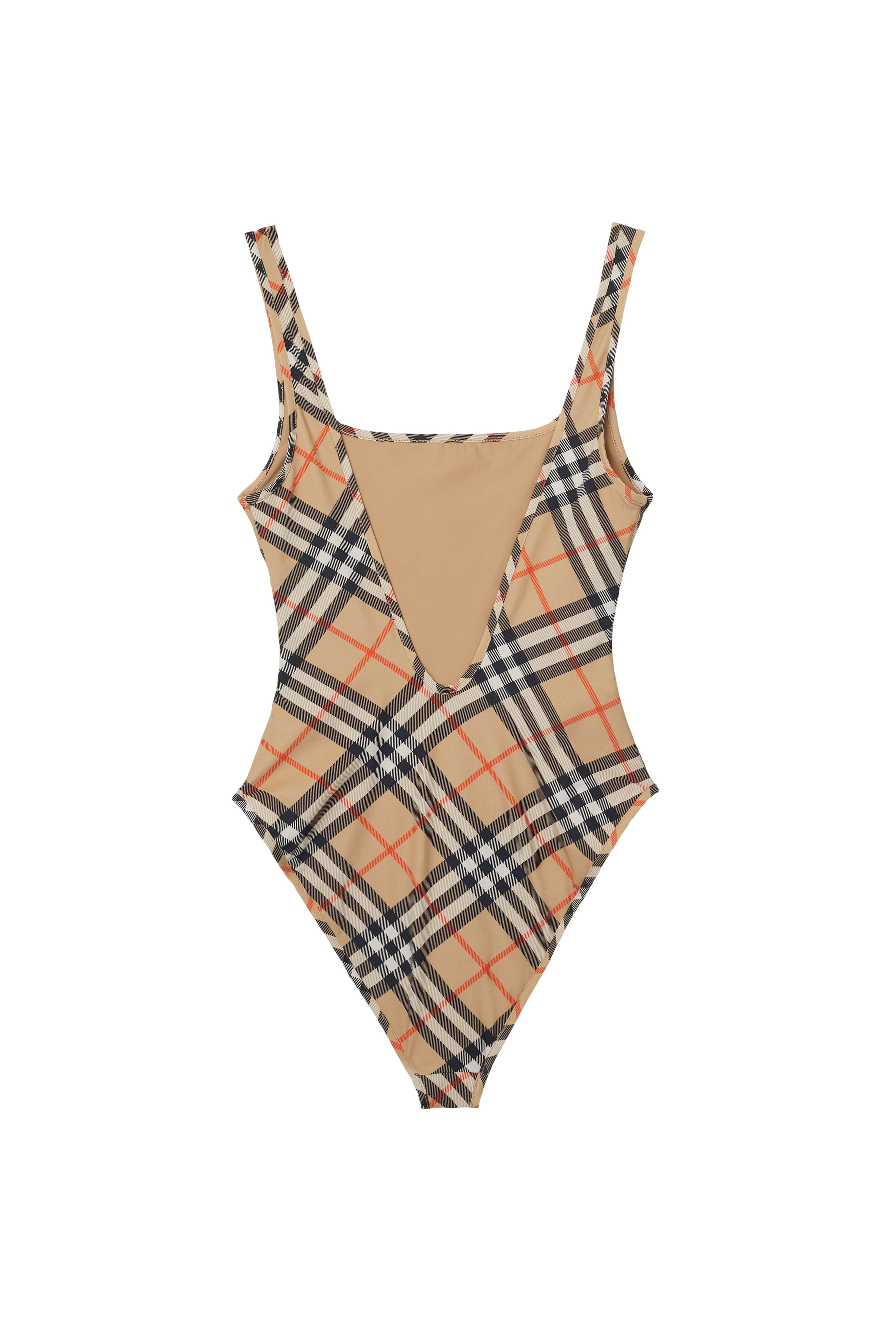 burberry Check Swimsuit in Sand at Nordstrom - 5