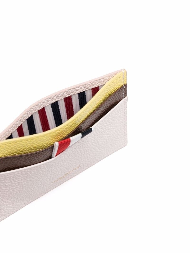 RWB-stripe leather cardholder - 3