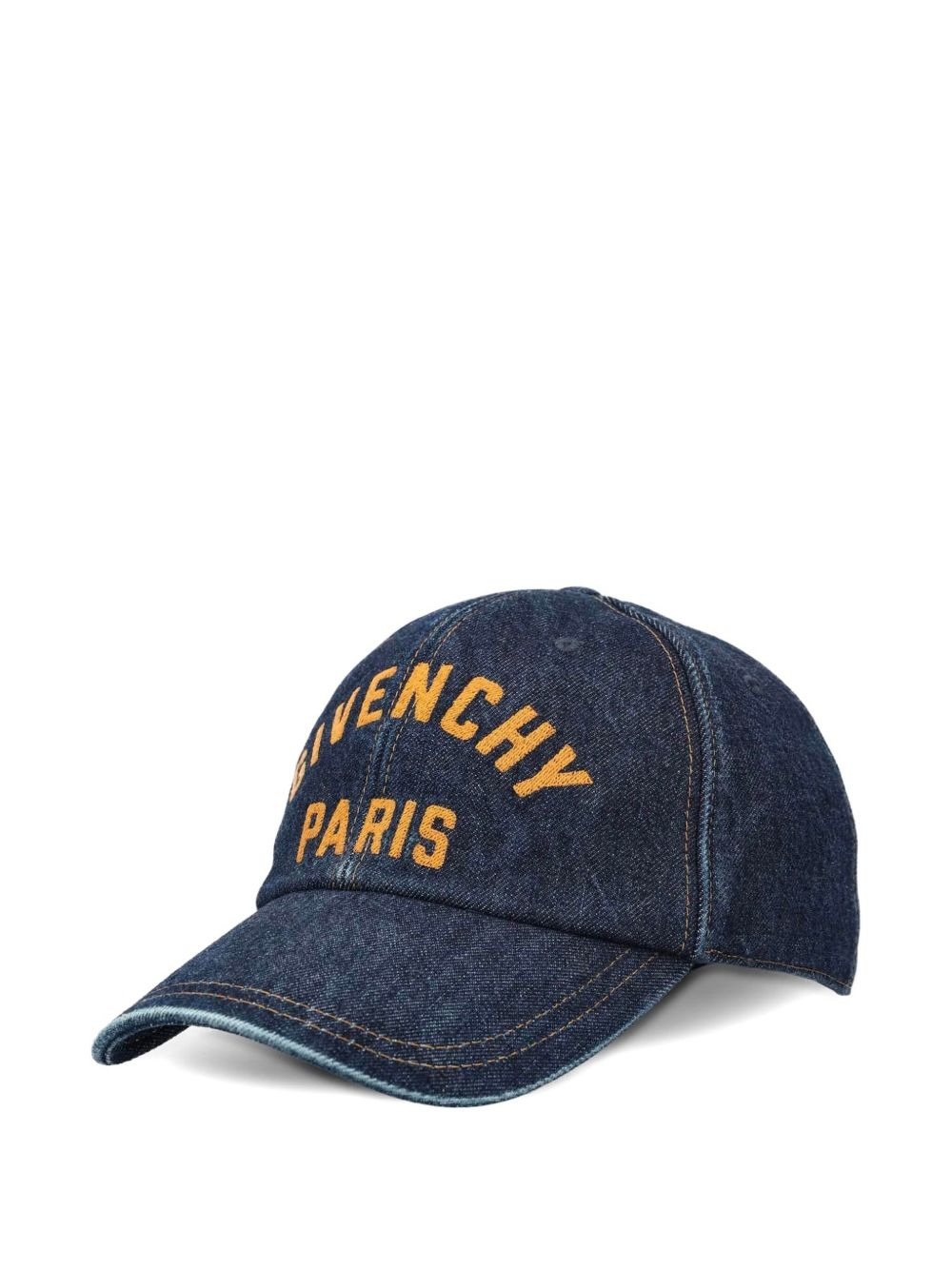 DENIM LOGO-EMBROIDERED CAP - 1