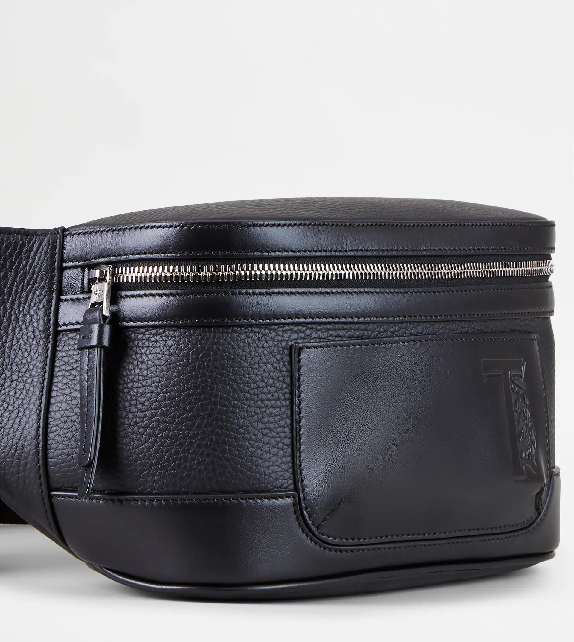 WAIST BAG IN LEATHER SMALL - BLACK - 4