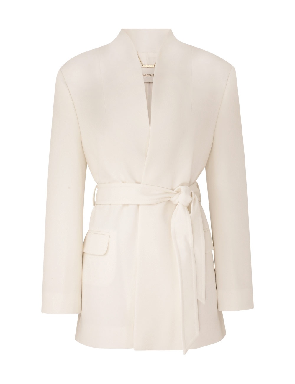 CRUSH BELTED BLAZER - 1