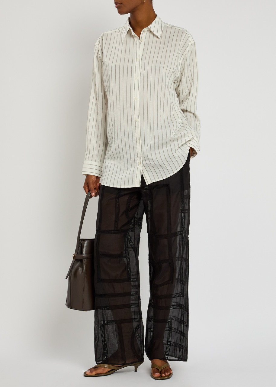 Toteme Striped Woven Shirt - 4