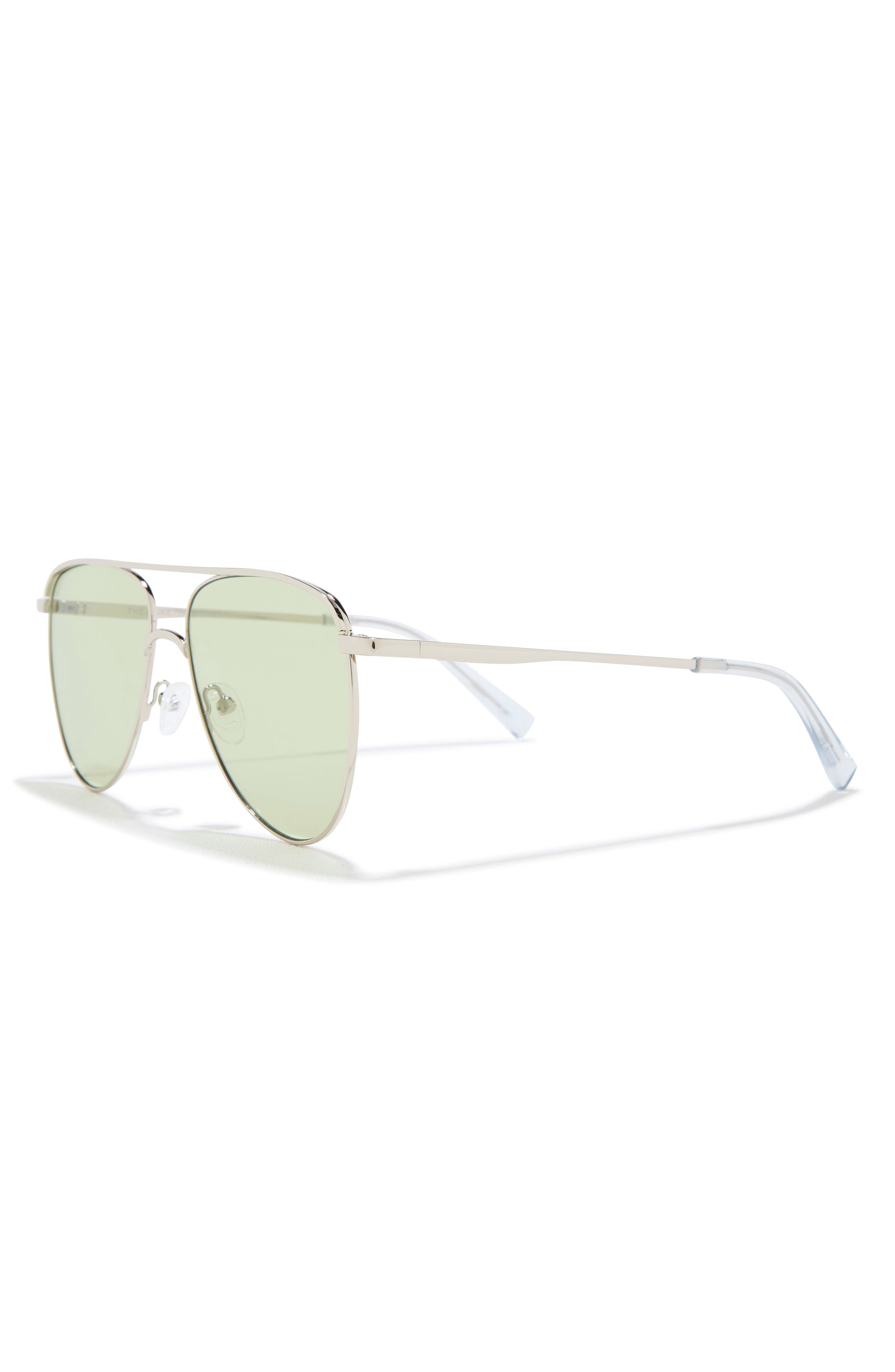 Le Specs The Duke 57mm Aviator Sunglasses in Silver at Nordstrom - 2