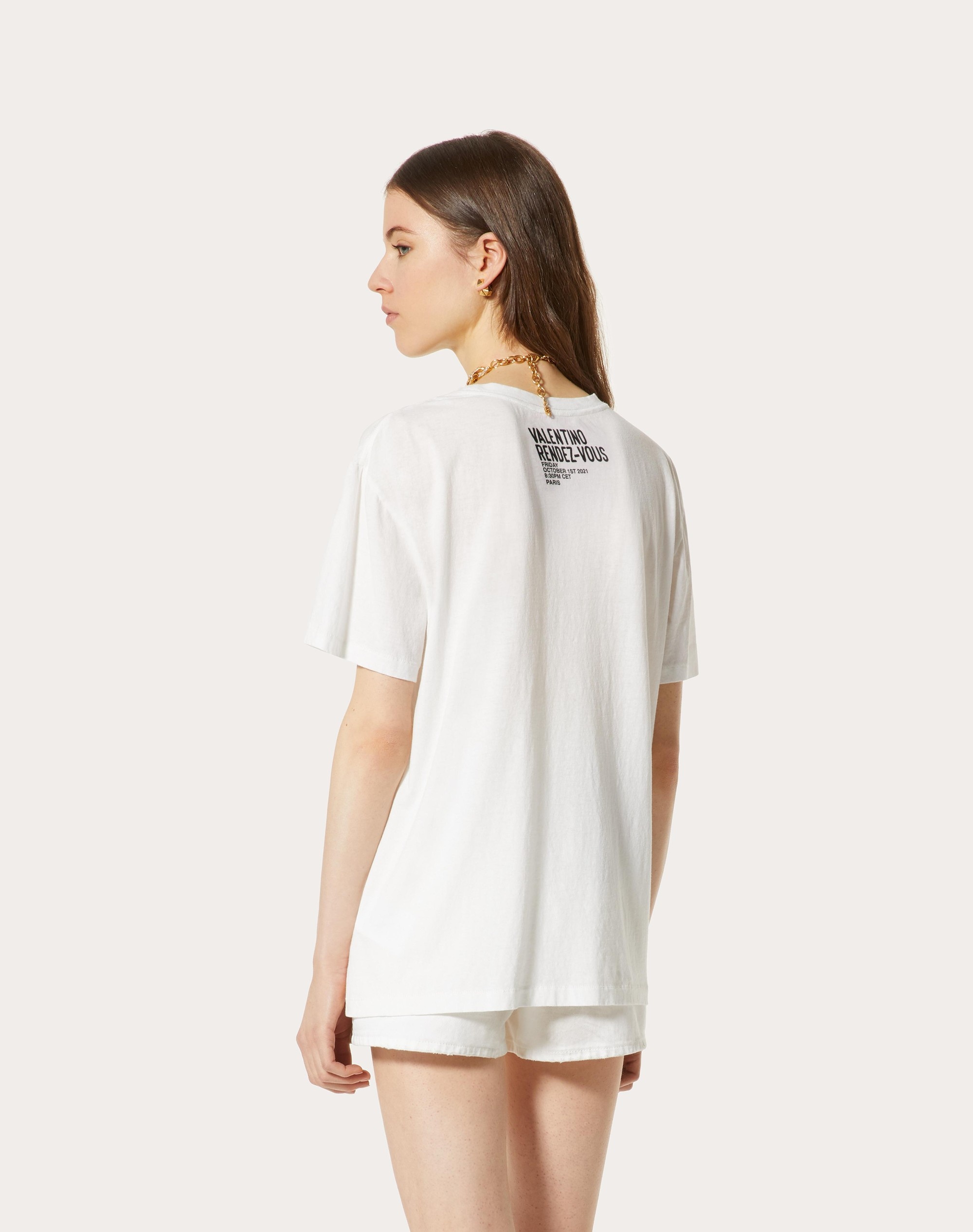 JERSEY T-SHIRT WITH VALENTINO ARCHIVE 1968 PRINT - 4