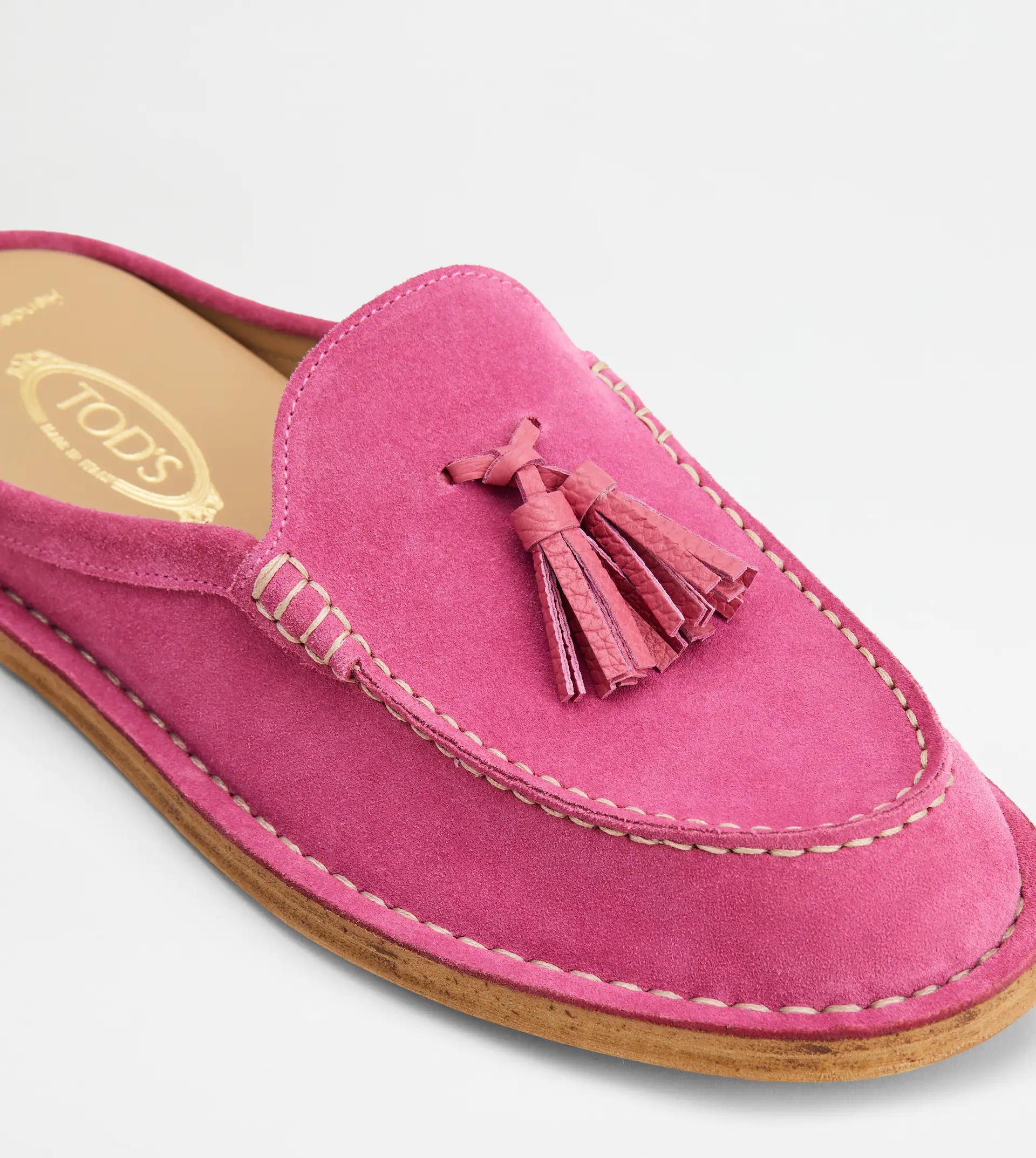 SABOTS IN SUEDE - PINK - 9