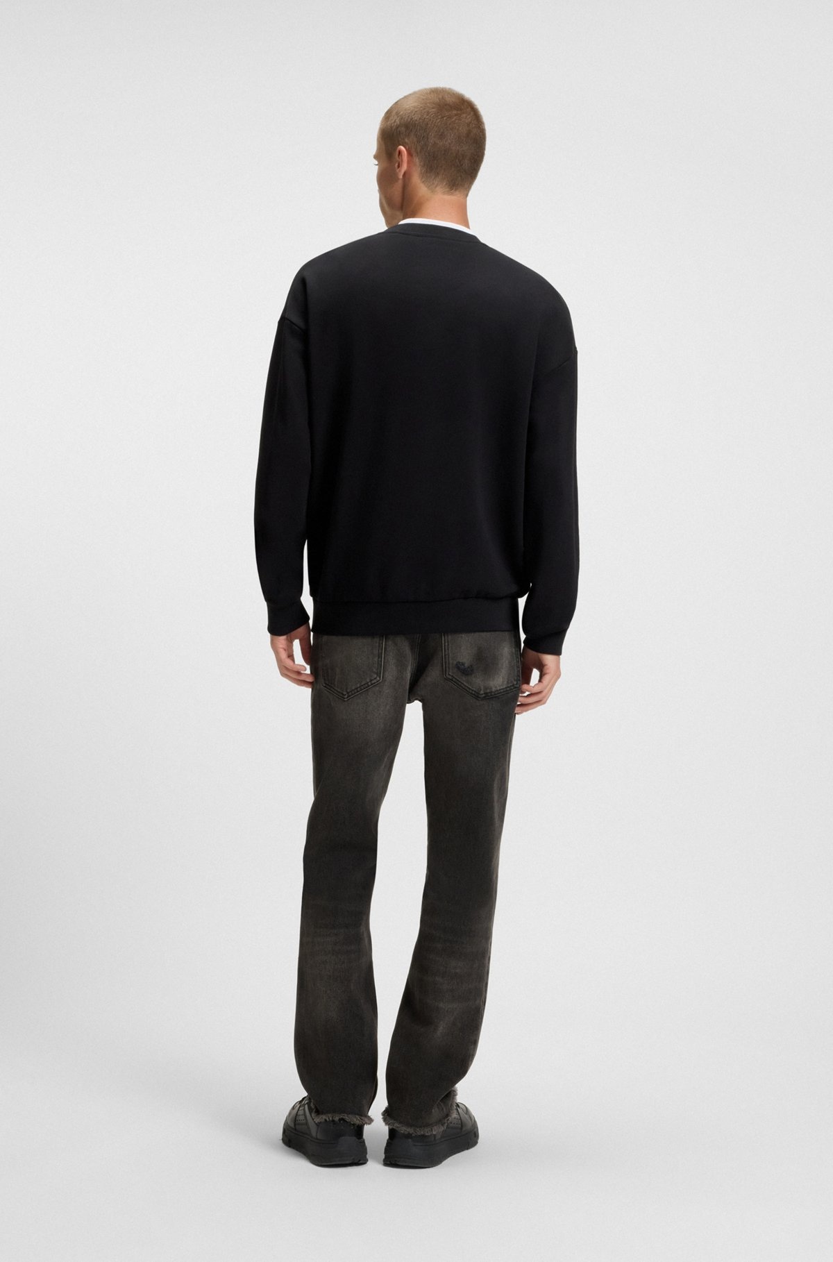COTTON-TERRY SWEATSHIRT WITH LOGO ARTWORK PRINT - 5