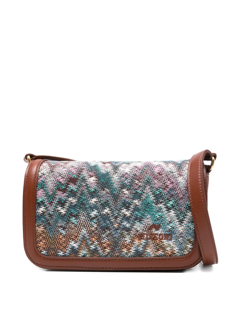 patterned leather cross body bag 1