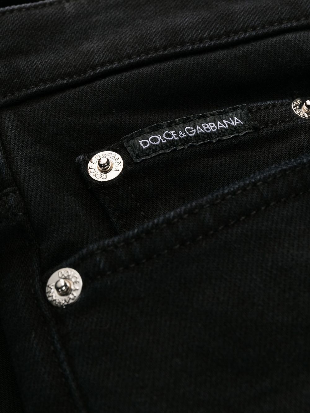 logo-patch denim jeans - 6