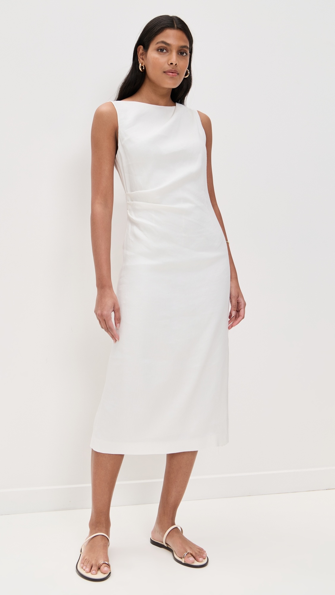 Shoulder Drape Dress - 6