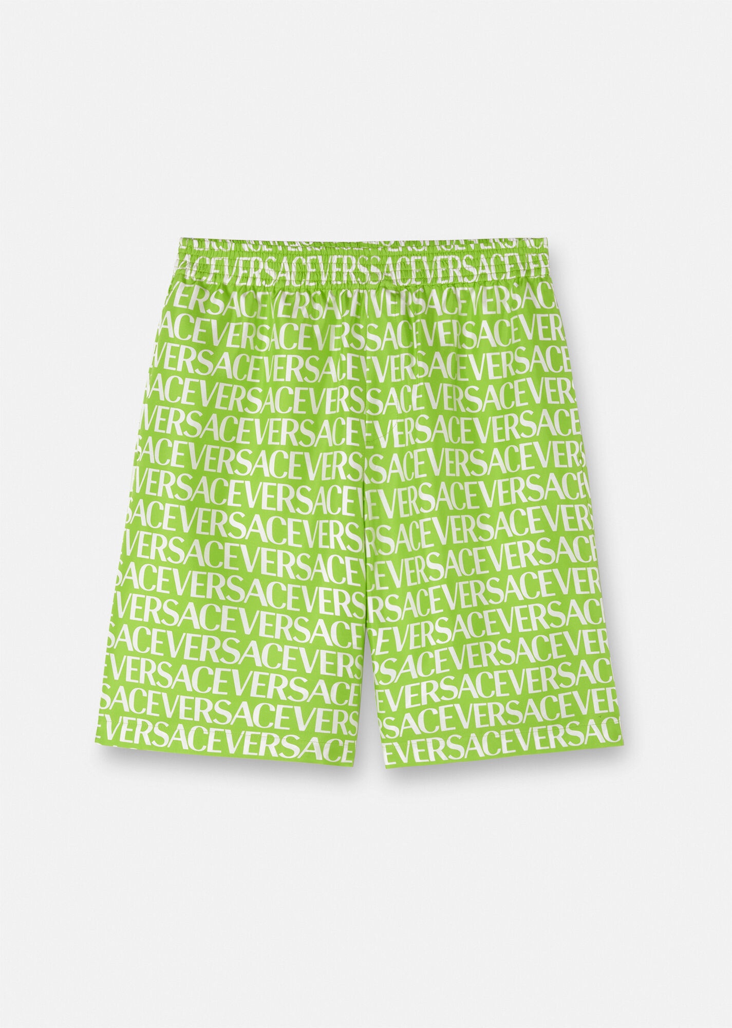 Versace Allover Silk Shorts - 1