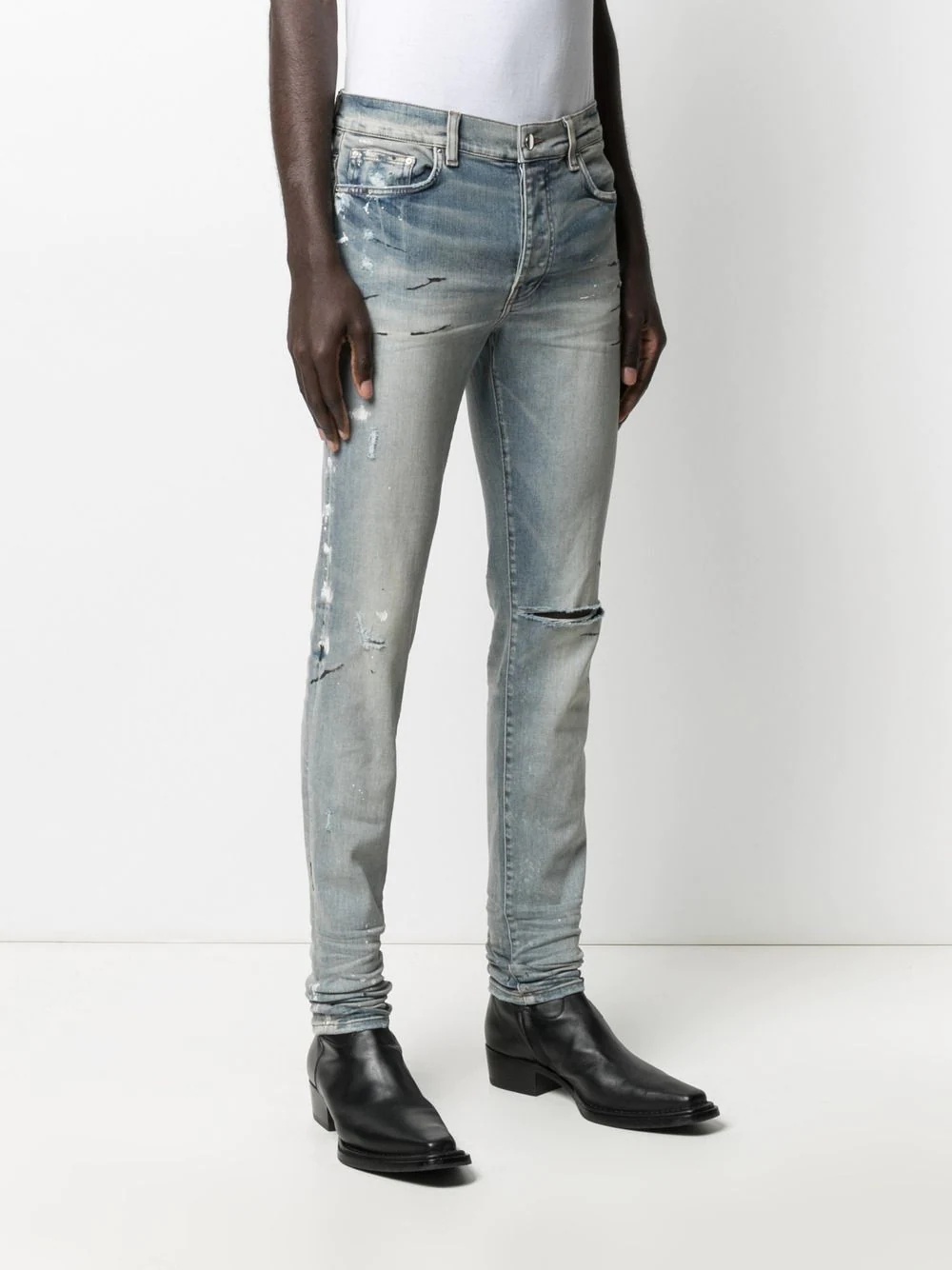 distressed skinny jeans - 3