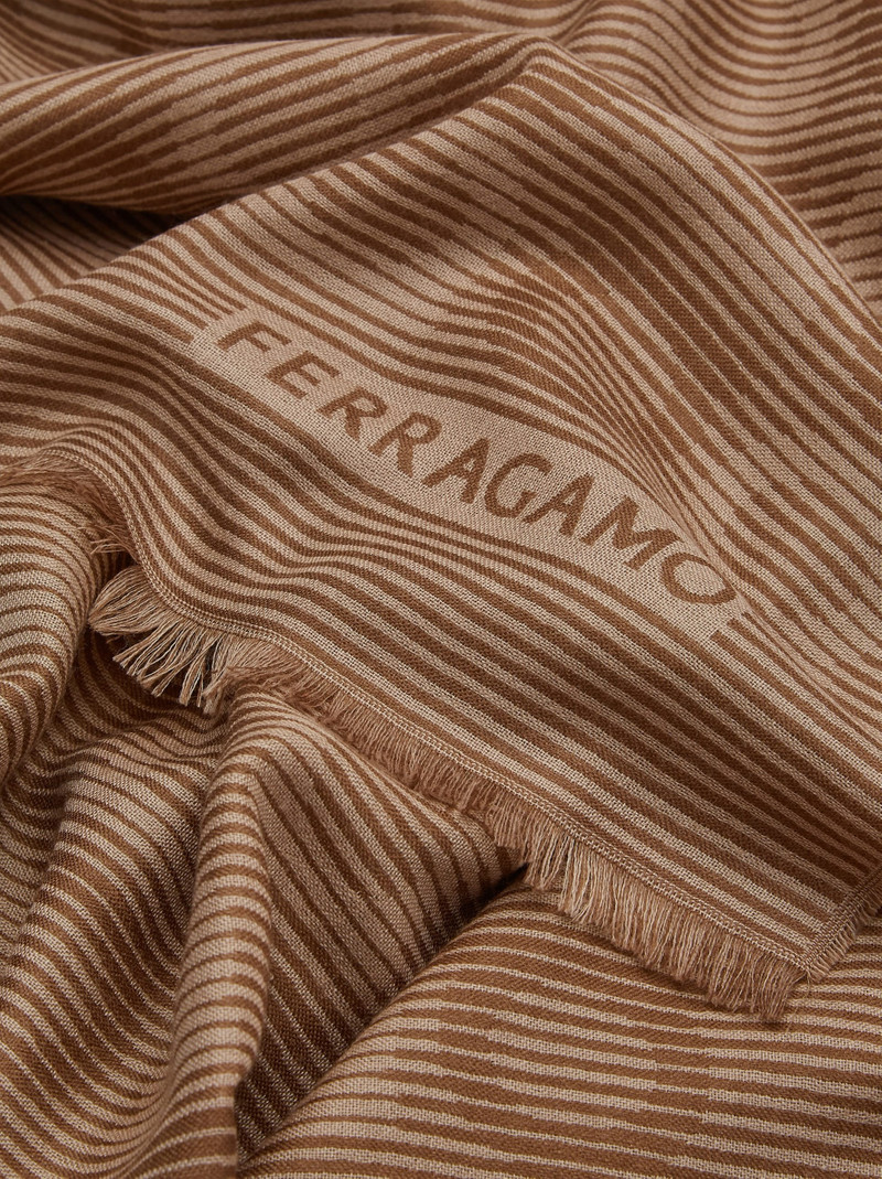 FERRAGAMO Gancini pattern scarf outlook
